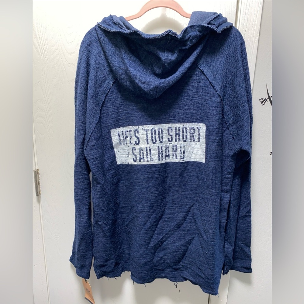 Nwt Mv Sport Apostle Islands Breagan Crew Life's Too Short Sail Hard L Hoodie